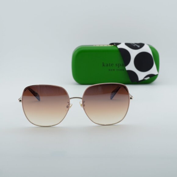 Kate Spade CHARLI/F/S 0AU2 NQ Square Sunglasses - Red Gold/Brown Gradient main image 5